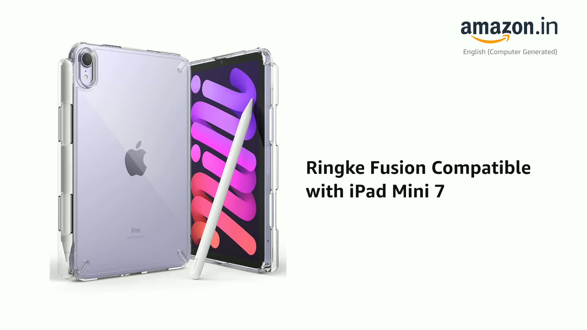 Ringke Fusion Compatible with iPad mini 7 (A17 Pro) Case, iPad